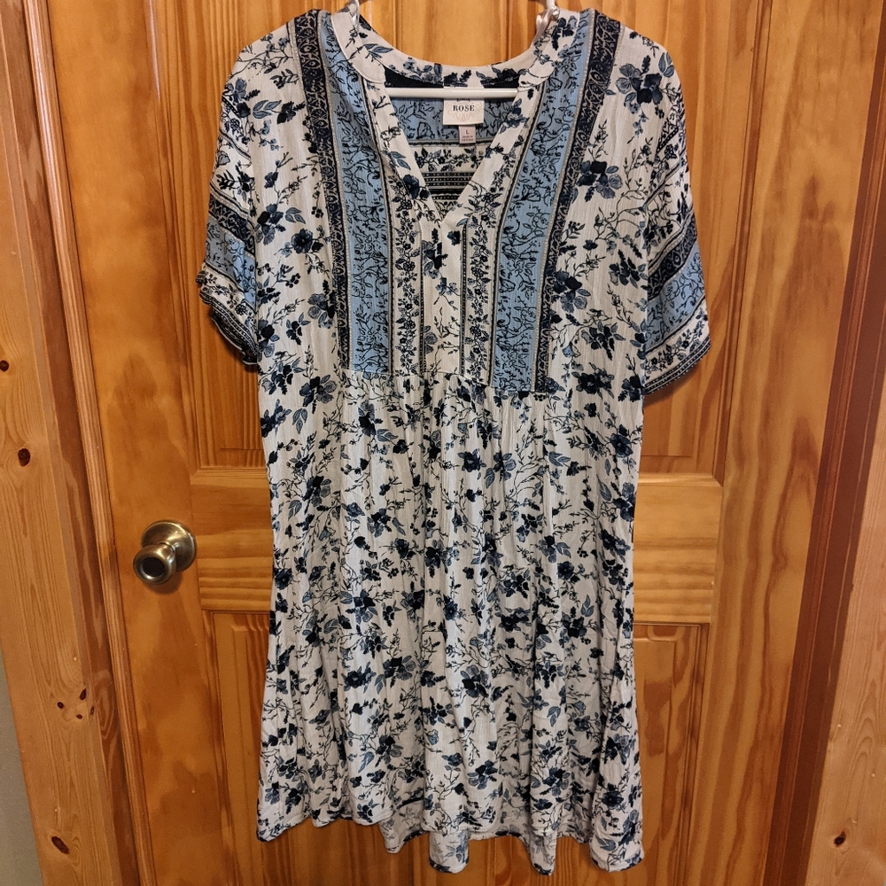 Knox rose floral boho dress size large